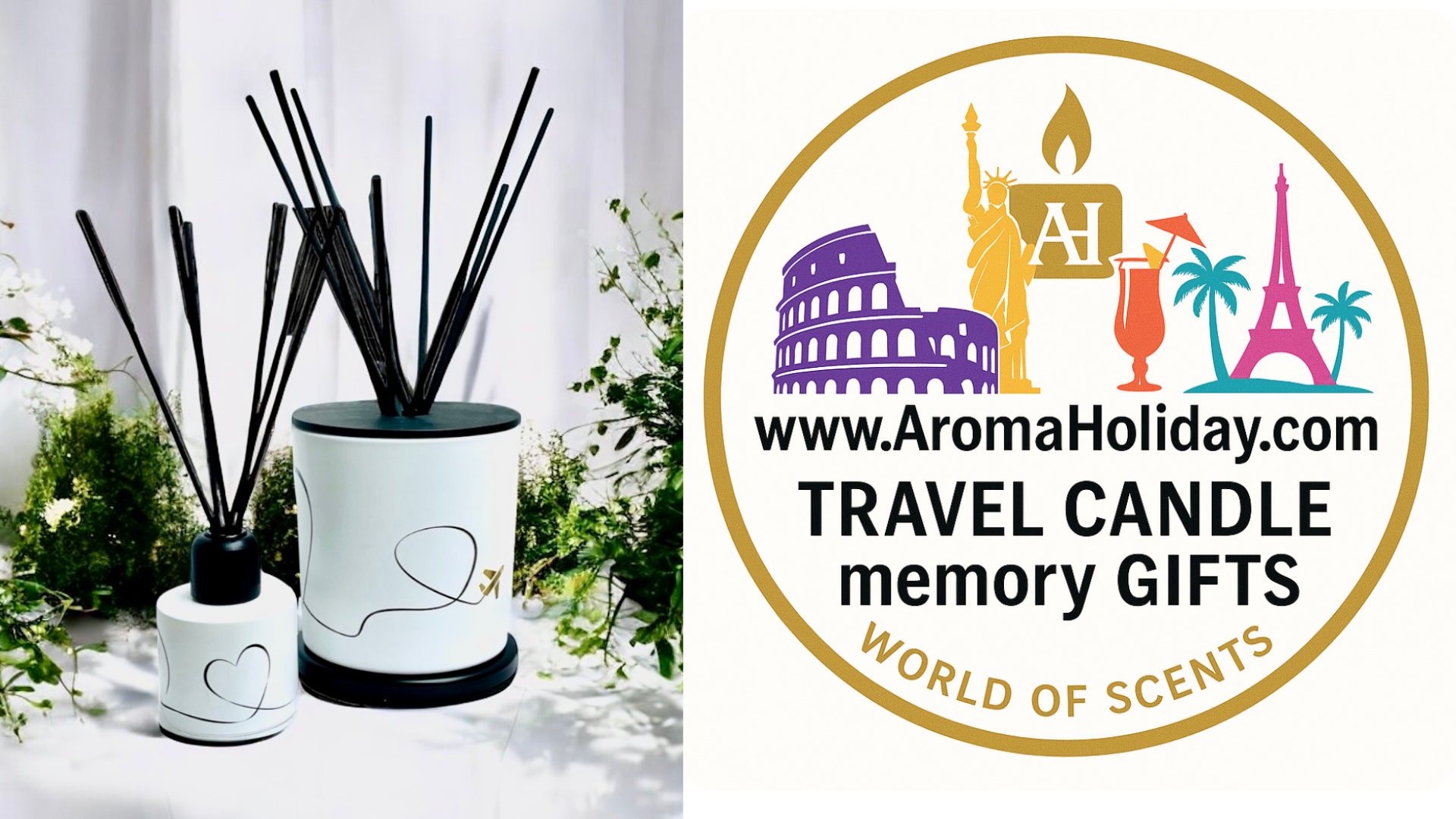 Bespoke Wedding Favours and design service by AromaHoliday Candle Aroma from around the world