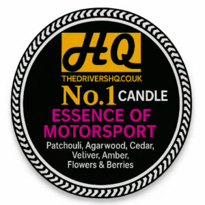 The Drivers HQ Soy Candle, available to buy instore Derby, Essence of Motorsport gift